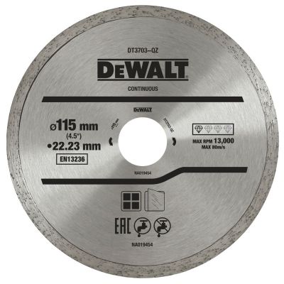 Disque à jante continue pour béton, brique et pierre 115x22.2mm