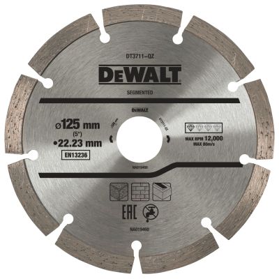Disque fritté segmenté pour matériaux de construction/béton 125x22.2mm