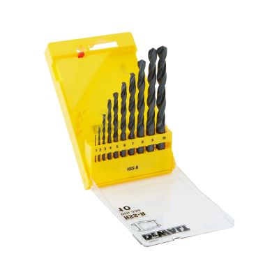 Coffret de 10 forets métal HSS-R diam: 1 à 10mm