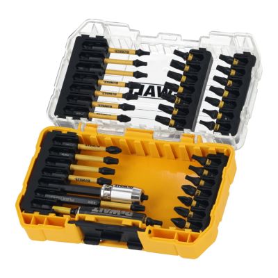 Petit coffret TOUGHCASE 37 pièces : Embouts 25mm: Ph1 x1, Ph2 x1, Pz1 x1, Pz2 x1, T10 x2, T15 x3, T20 x5, T25 x4, T27 x1, T30 x1T20 sécurité x1, T25 s