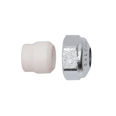Ecrou Chromé - Bague PTFE 23X1,5 Cu Ø14pour robinetterie de radiateur THERMADOR - 438014