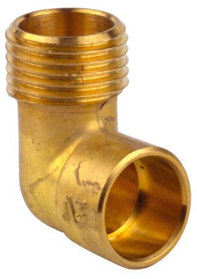 Coude laiton Mâle92GC- CU 16/M 1/2"M THERMADOR - 92GC1615