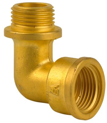 Raccord en LAITON92G: coude mâle -femelle de chauffage et sanitaire - THERMADOR - 92G15