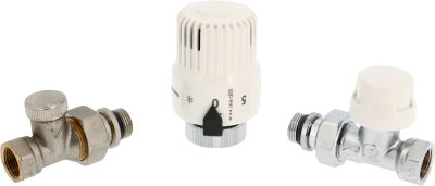 Kit droit 3 pièces pour radiateur avec douille auto-étanche - THERMADOR - K3PE15DTR