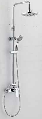 Système de Douche mécanique. Pomme deDouche de 207mm ABS. douchette 3 jets THEWA - MIZ15