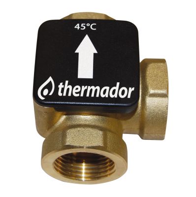 Vanne thermostatique THERMOVAR 1"1/4 F 61 °C THERMADOR - T3361