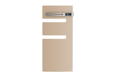 Radiateur sèche-serviettes connecté Serenis mât droite 1500w beige - ATLANTIC - 850598