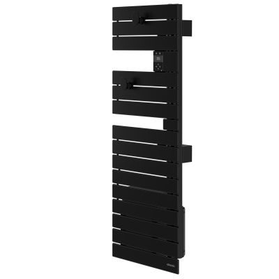 Radiateur sèche-serviettes connecté Wifi gauche sans ventilo 500W noir - ATLANTIC - 850637