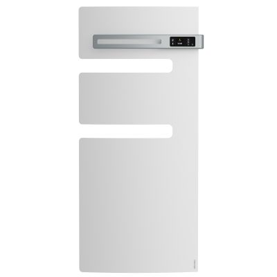 Radiateur sèche-serviettes Serenis mât gauche 500w blanc Carat - ATLANTIC - 850532