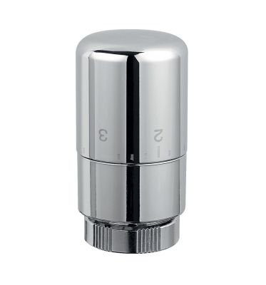 Tête thermostatique pour sèche-serviettes chrome