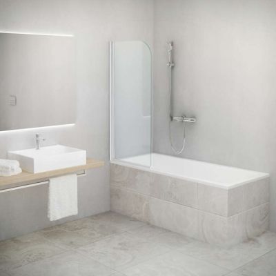 Paroi de baignoire EQUI EIBAE L80 H1.4M blanc v.clair ROTH - 1406000254