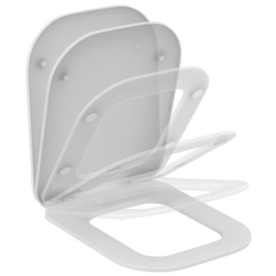 Abattant ultrafin déclipsable blanc fixation par le dessus - IDEAL STANDARD - K706501