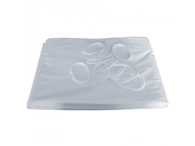 Rideau de douche 2000x1800mm, 12 anneaux plastique blanc PELLET - 803182
