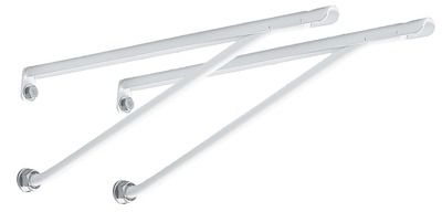 Sachet de 2 consoles SERVICE 25 cm blanc PORCHER - D5706AC