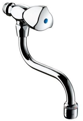 Robinet d'évier M1/2" mural avec bec orientable L.150 DELABIE - D275150
