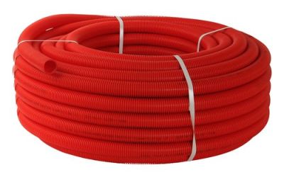 Rouleau 50m tube gaine rouge Ø 26 fluxo - NICOLL - FLEM50FR26