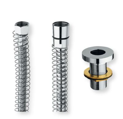 support design+flexible+ressort pour douchette sur gorge chrome CRISTINA - AC61451