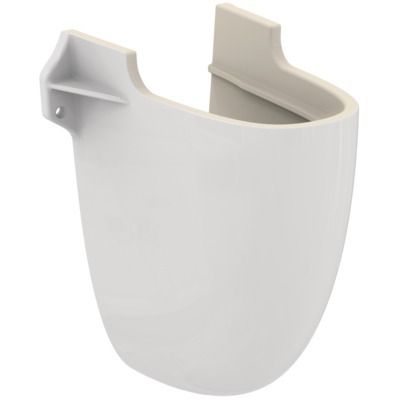 Cache-siphon NF en porcelaine vitrifiée pour lavabo Ulysse blanc - PORCHER - P205901