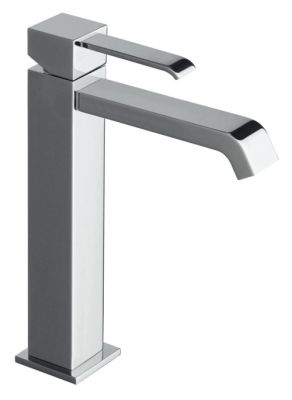 lavabo quadri mi-haut chrome avec vidage Up Down CRISTINA - QM22751