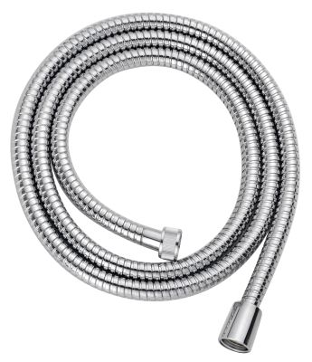 Flexible 1m75 Double agrafage, Inox chromé DOM507 - DOMAO