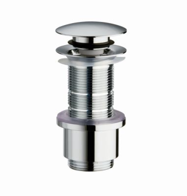 bonde lavabo Up Down laiton bouchon plat chrome 36-86 mm CRISTINA - UD36651
