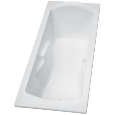 Baignoire rectangle NF 160 x 70 cm ULYSSE en acrylique blanche PORCHER - P106301