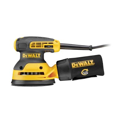 Ponceuse excentrique 280 W 125 mm - sac à poussière textile, adaptateur d'aspi DEWALT - DWE6423-QS