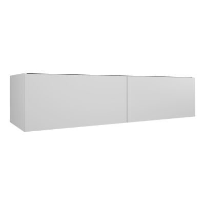 MSV 2T H32 cm 136 cm pour plan double blanc mat mélaminé poignée profile - DOMAO - DOM181