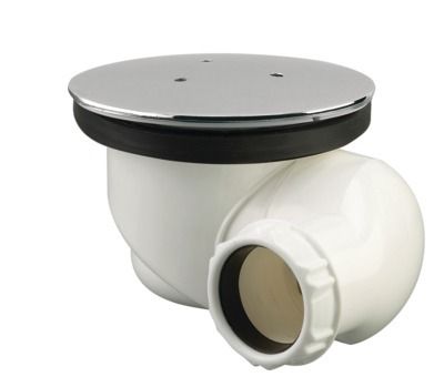 Bonde pour receveur Ø 9 cm NF avec enjoliveur métal chrome IDEAL STANDARD - R6104AA