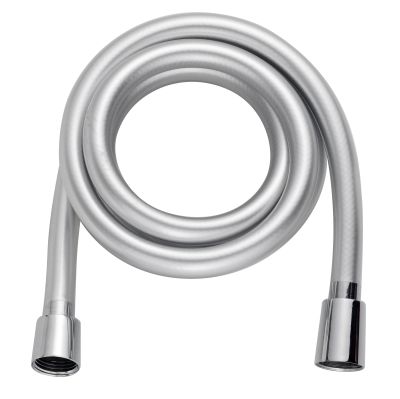 Flexible 1m75 PVC gris métallisé embouts chromés écrou antitorsion - DOMAO - DOM502