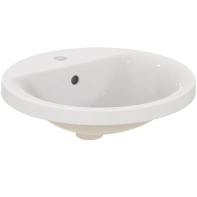 Vasque 48 cm en porcelaine vitrifiée CONNECT blanche IDEAL STANDARD - E504201