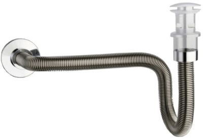 passe-partout siphon flexible d.32 l.50 cm métal chrome CRISTINA - PP61051