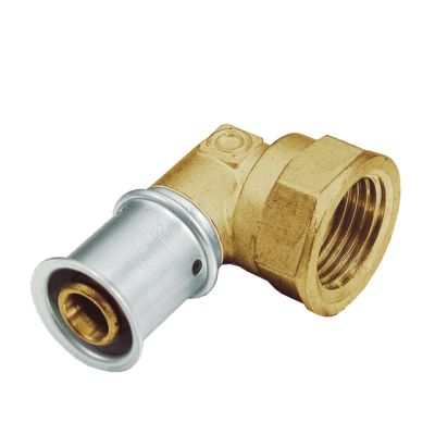 coude à sertir 90° femelle 20 x 3/4'' FT, laiton MULTITUBO - F23038