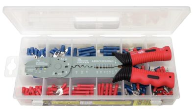 Coffret de pinces à sertir standard pour cosses pré-isolées - 271 pcs