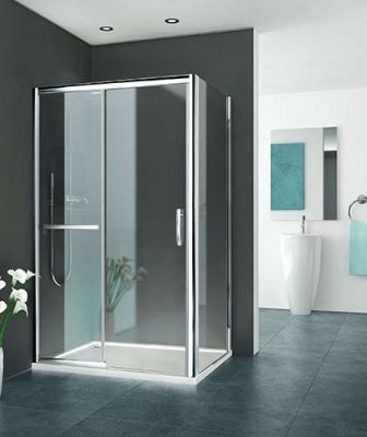 Paroi fixe EQUI EIFX2 L80 2M argent poli v.clair clean ROTH - 1406000188