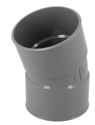 Coude PVC 100/20° femelle-femelle CT22 - NICOLL - UCT22