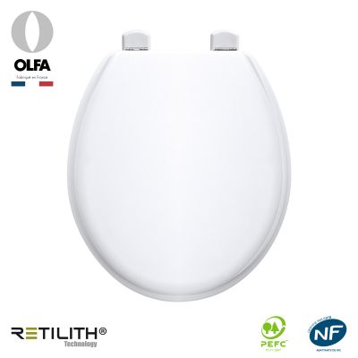 Abattant WC Tradition Blanc. Matière 440-450 mm Marque OLFA - 7TD00010206B