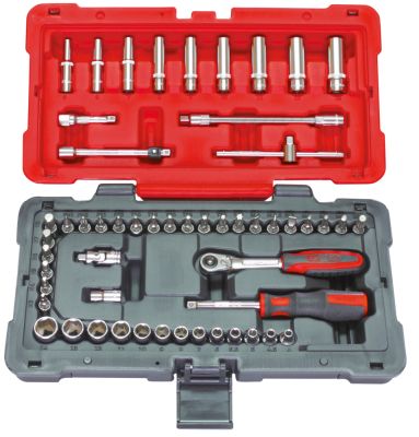 Coffret de douilles et accessoires ULTIMATE 1/4&quot;, 54 pièces