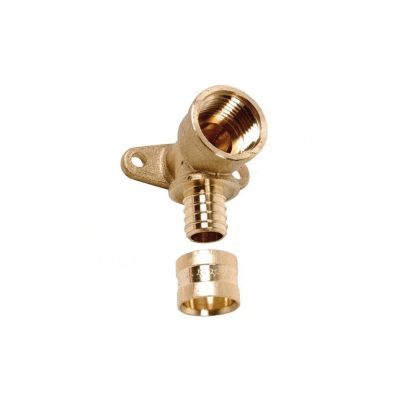 Coude applique court F1/2"-PER 13x16mm Raccord à glissement laiton SERTIGLISS - CA216