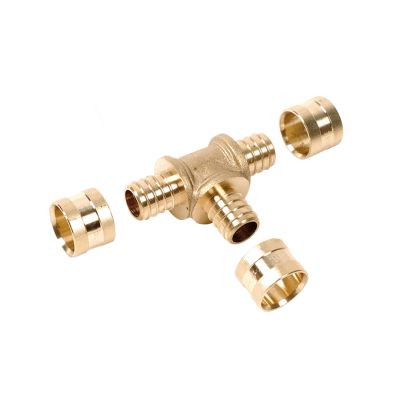 Té Inégal PER Ø 16-12-16 mm Raccord à glissement laiton SERTIGLISS - T161216