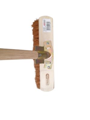 Balais droit en fibre coco - Emmanché bois - 290 - KS TOOLS - 146.2081