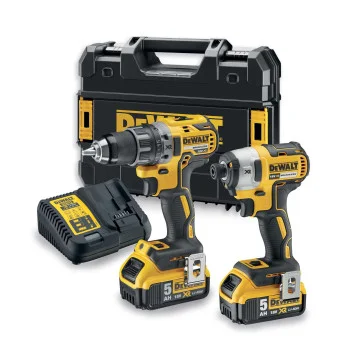 Kit 2 outils XR 18V 5Ah Li-Ion Brushless
